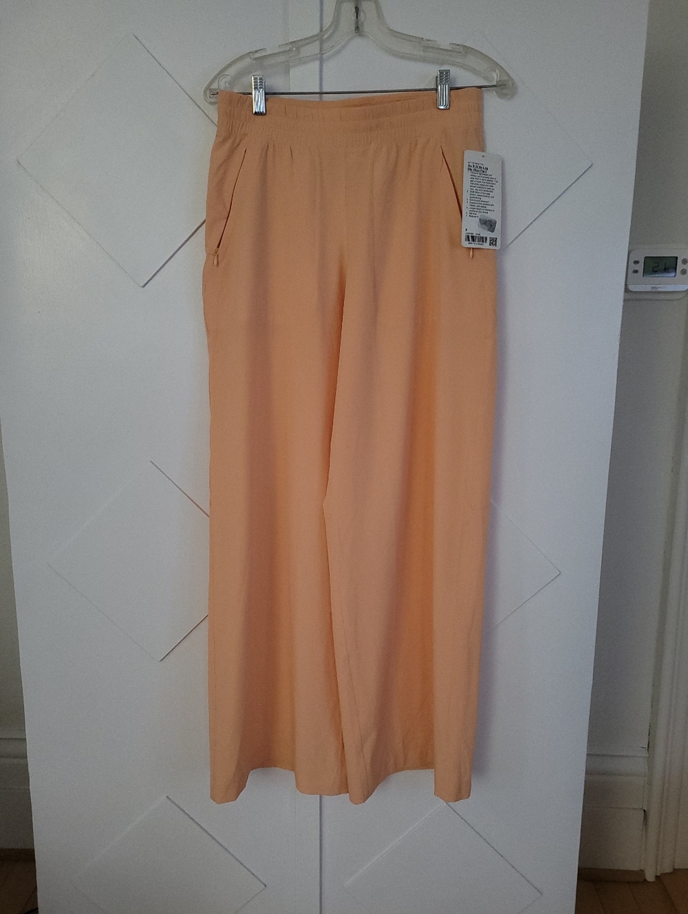 Lululemon Swift Mid-Rise Wide-Leg Pant In Peach Bellini Sz 8 - Picture 7 of 8